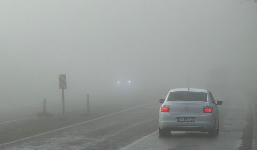 Bartın'da sis etkili oldu