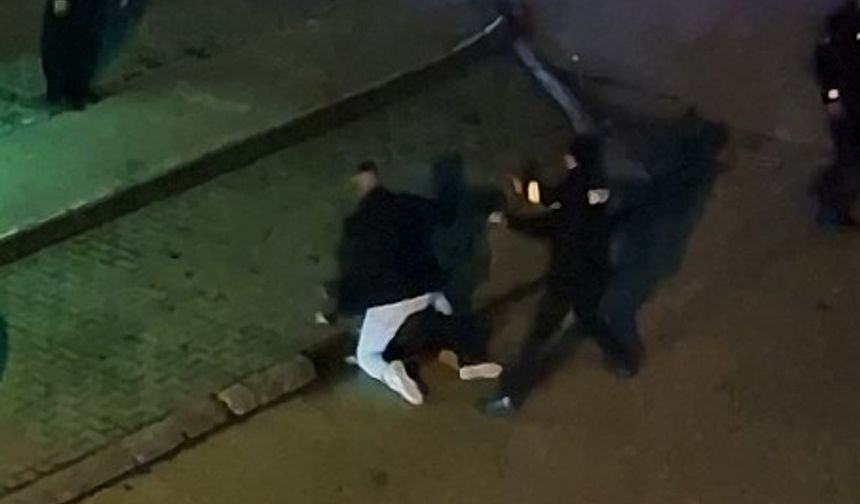 Bolu’da iki grup arasındaki kavga kamerada; bekçilerden biber gazlı müdahale