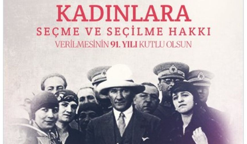 Özel, Türk kadınının seçme ve seçilme hakkını elde edişinin yıl dönümünü kutladı
