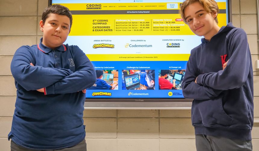 Uluslararası Kodlama Olimpiyatları'nda ilk 10'da iki Türk öğrenci yer aldı